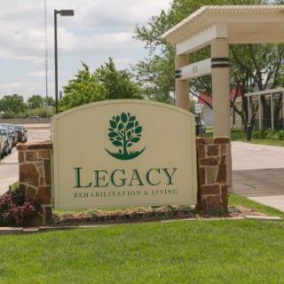 Entrance sign to the Legacy Rehabilitation Center.