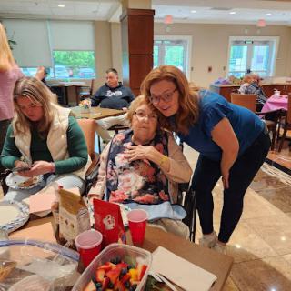 A joyful family gathering, sharing moments and memories together.