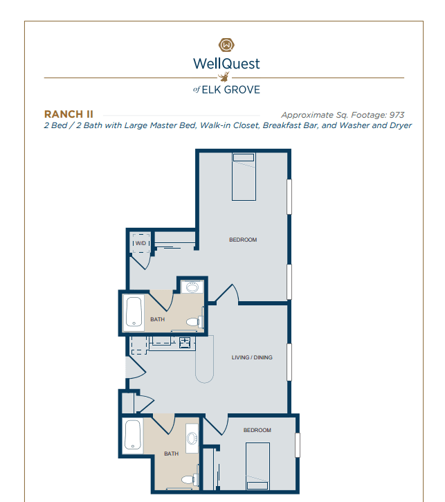 Blueprint of a residential single-story home layout.