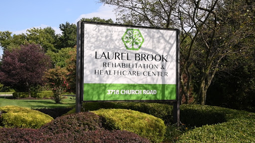 Sign for Laurel Brook Rehabilitation & Healthcare Center.