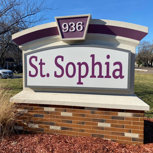 Sign for St. Sophia located at 936.