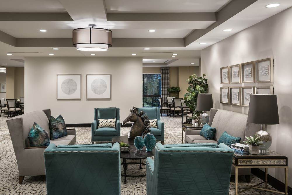 A stylish and comfortable living room with modern furniture and decor.