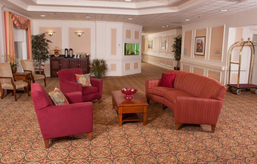 A cozy lounge area featuring comfortable seating and a welcoming atmosphere.