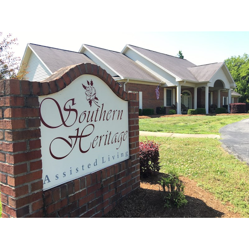 Entrance sign for Southern Heritage, showcasing a well-maintained building and landscaped grounds.