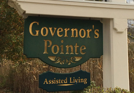 Signage for Governor's Pointe Assisted Living facility.