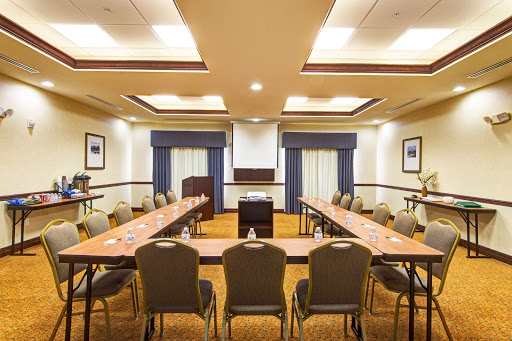 A well-arranged meeting room equipped for professional gatherings.