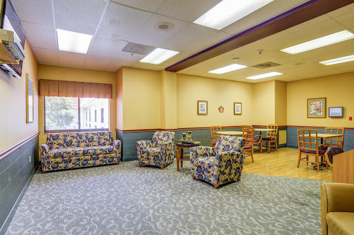A cozy lounge area featuring comfortable seating and a welcoming atmosphere.