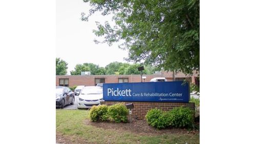 Exterior view of the Pickett Center, a healthcare administration facility.