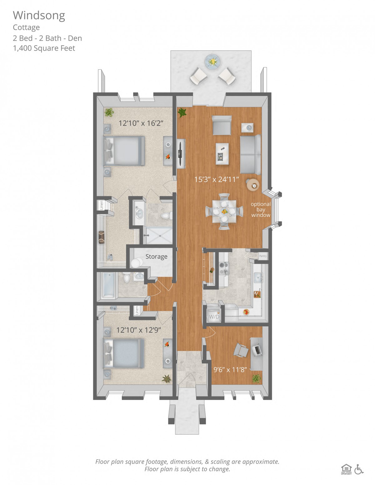 This image shows a detailed floor plan of a residential home, highlighting various rooms and spaces.