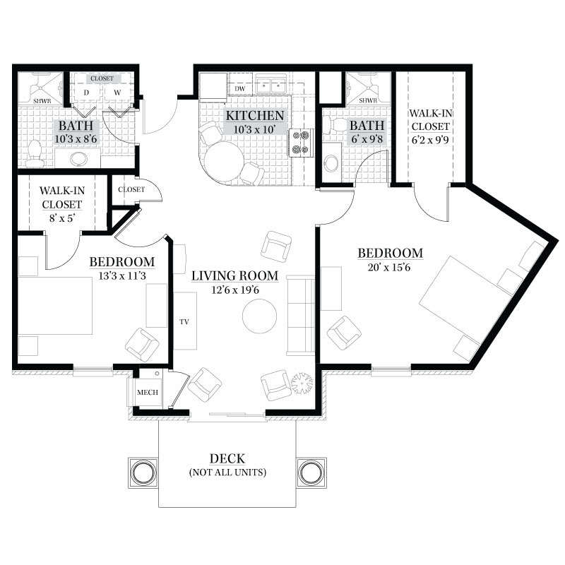 A detailed floor plan of a residential home, illustrating room layout and dimensions.