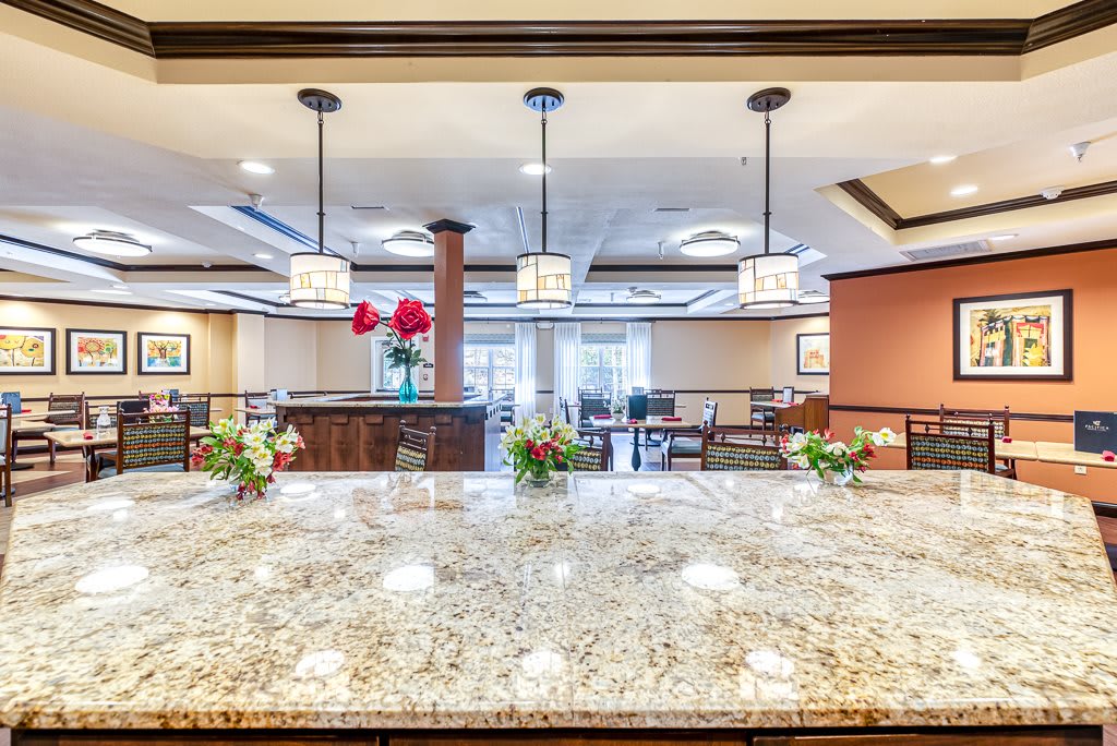 A modern hotel lobby with elegant lighting and stylish decor.