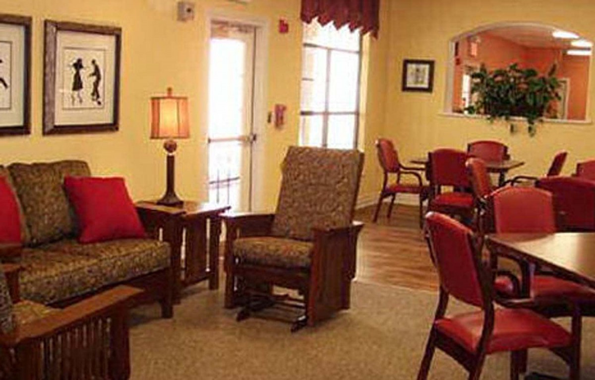 A cozy living room with comfortable chairs and soft lighting.