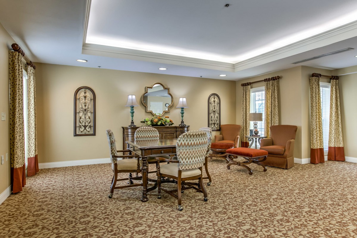 A stylish and cozy living room with elegant furniture and decor.