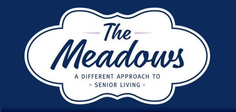 Logo for The Meadows, a senior living facility.