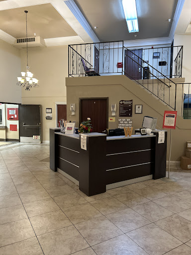 A welcoming reception area with a modern design and an inviting atmosphere.