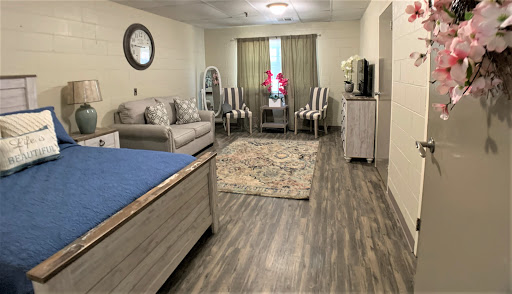 A cozy and stylish living room featuring modern furniture and warm decor.