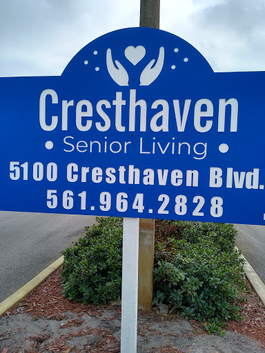 Sign for Cresthaven Senior Living located at 5100 Cresthaven Blvd.
