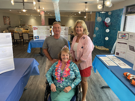 A cheerful gathering, showcasing friendship and support at a community event.