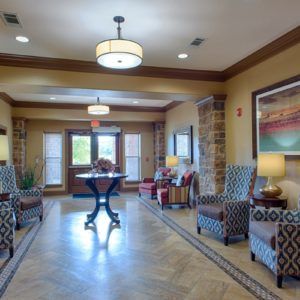 A well-appointed lobby area with comfortable seating and elegant decor.