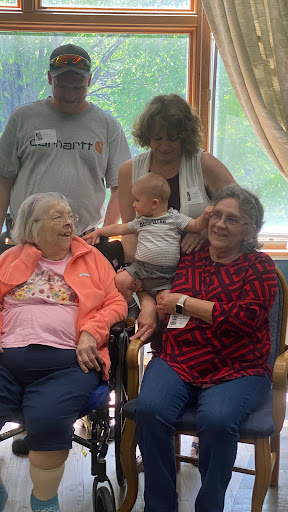 A lovely gathering showcasing the beautiful connection between different generations.
