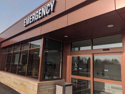 Entrance to an emergency medical facility.