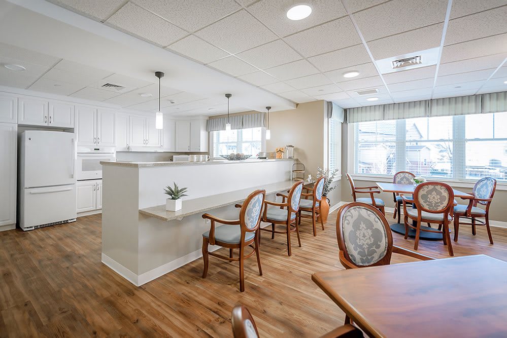 A bright and airy dining space with elegant seating and wooden flooring.