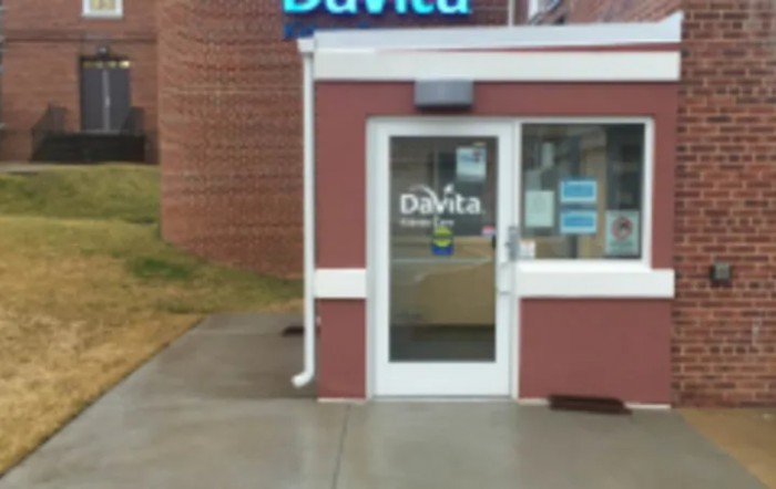Entrance to a DaVita healthcare facility.