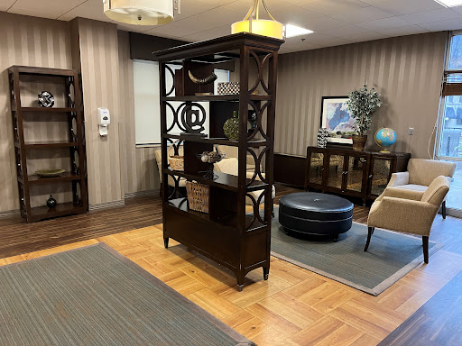 A stylish bookshelf featuring modern design elements, perfect for enhancing any living space.