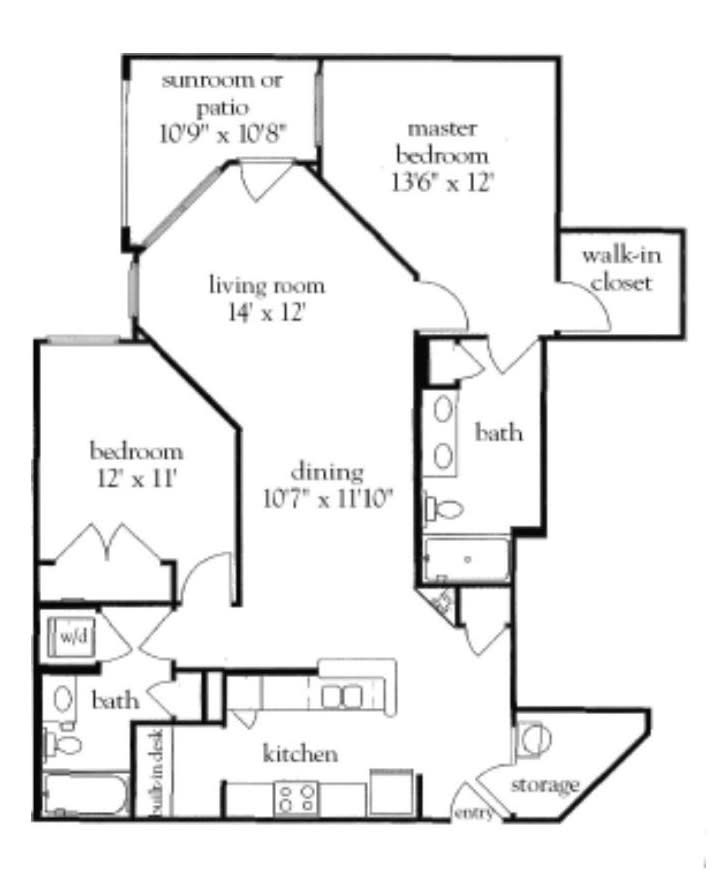 A detailed architectural floor plan showcasing room layouts and dimensions.