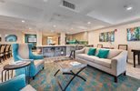 A modern living room with stylish furnishings and cozy ambiance.
