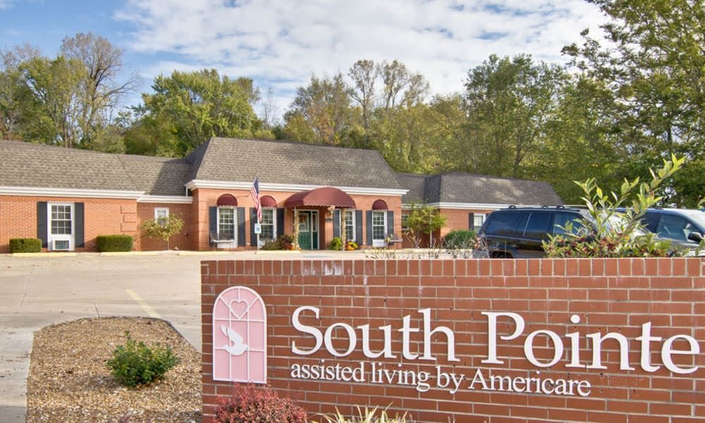 Front view of South Pointe assisted living facility.