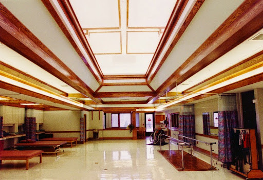 A spacious and well-lit interior lobby showcasing modern architectural design.