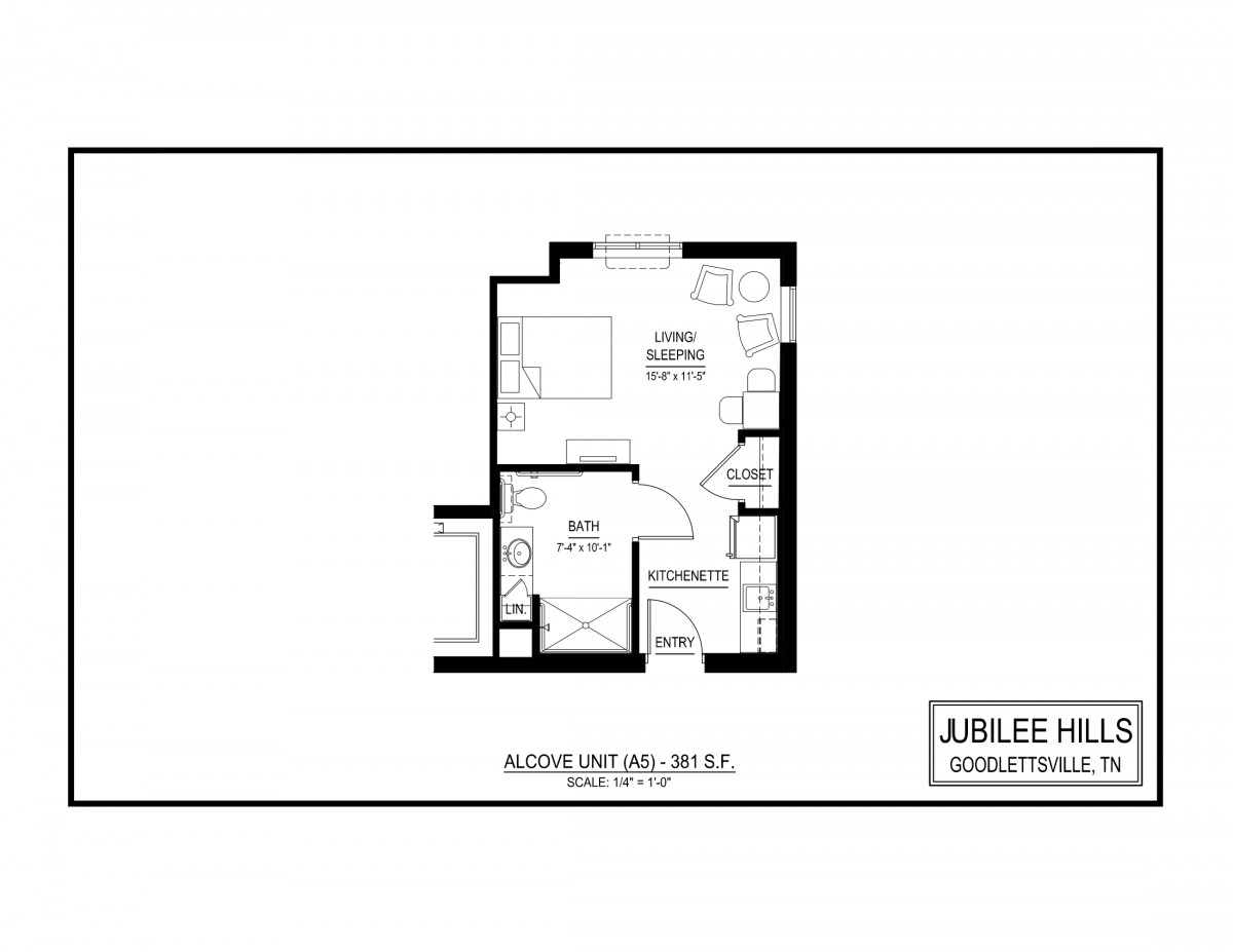 A detailed floor plan of an apartment showing the layout of rooms and spaces.