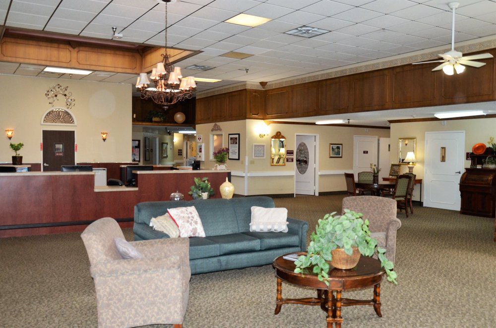 A welcoming lobby area with comfortable seating and elegant decor.
