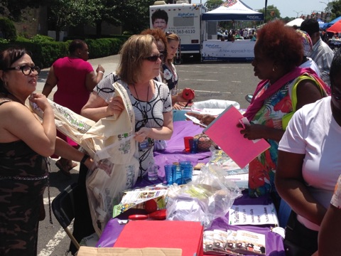 Participants engaging in activities at a lively community event.