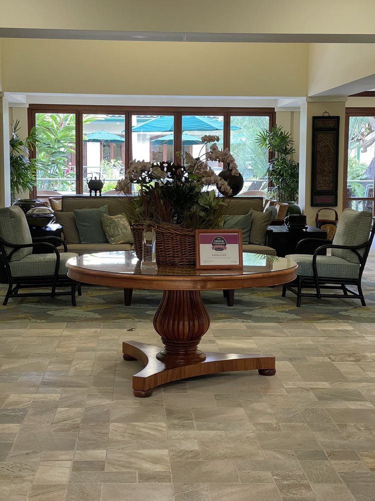 A welcoming lobby area with comfortable seating and decorative elements.