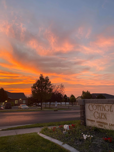 A beautiful sunset paints the sky in vibrant hues, marking the transition from day to night.