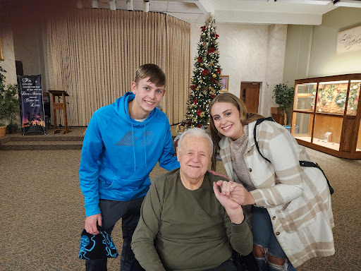 A joyful moment captured with family during the holiday season.
