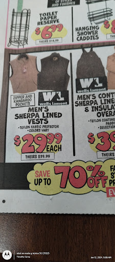 Men's sherpa lined vests on sale for $29.99 each, originally priced at $89.99.