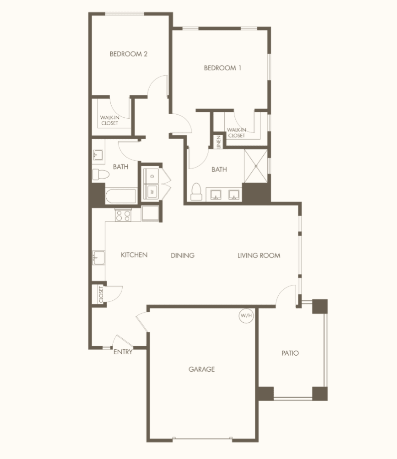 A detailed floor plan of a residential property, showcasing various rooms and layout.