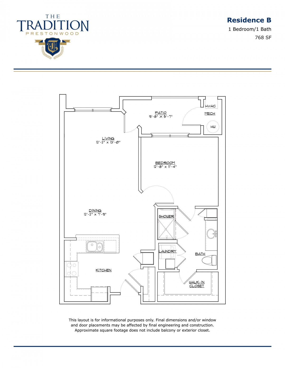 A detailed floor plan of an apartment, showcasing room layouts and dimensions.