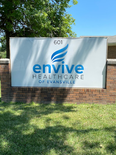 Sign for Envive Healthcare located in Evansville.