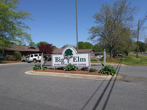Entrance sign for Big Elm, marking a community or recreational area.