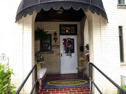 A charming entrance showcasing a welcoming atmosphere with decorative details.
