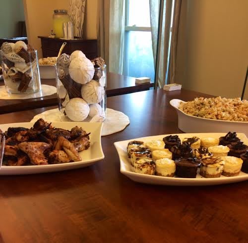 A delicious assortment of desserts displayed on a table.