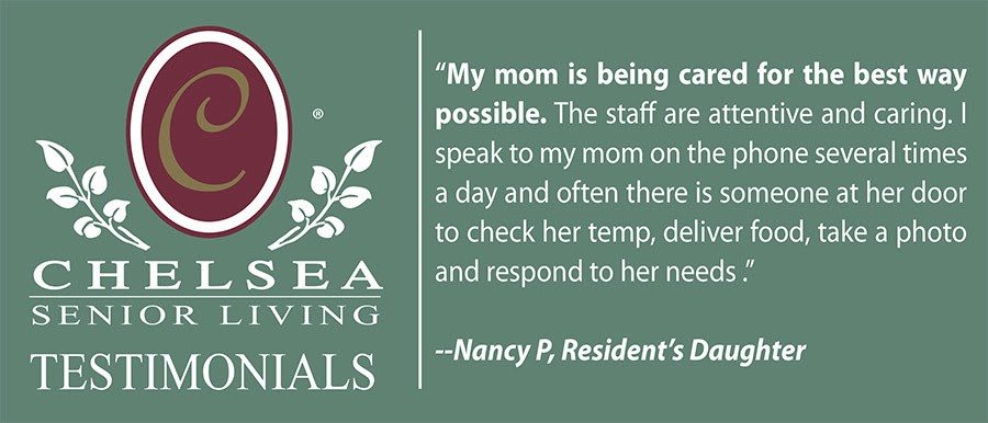 Testimonial from a resident's daughter praising the care provided at Sea Caring Temples.