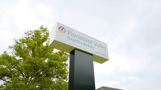 Sign for Florissant Valley indicating a place of interest.