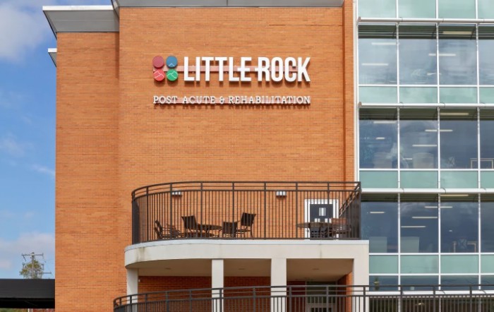 Exterior view of the Little Rock Montessori School building.