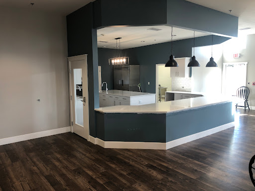 A beautifully designed modern kitchen with an open layout and stylish finishing.