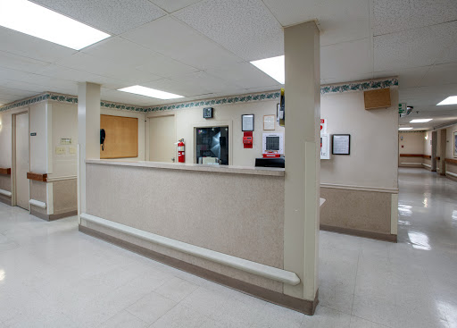 A view of the reception area in a professional setting.